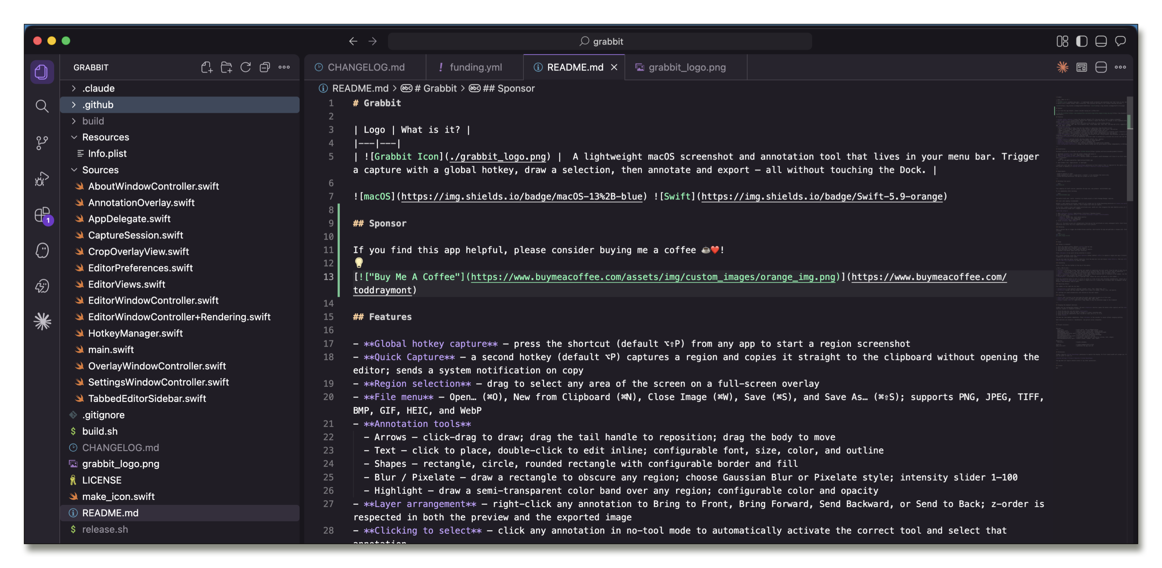 Grabbit source code